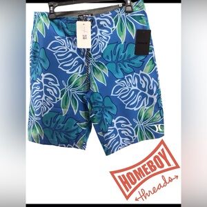 Hurley Tropical Leaf Print Men's Board Shorts